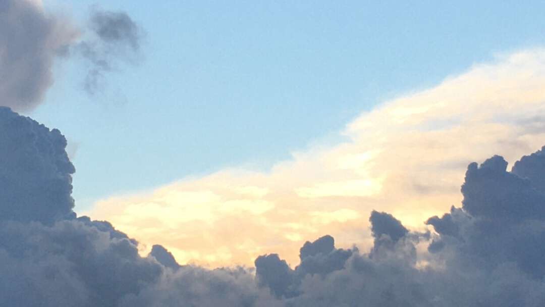 Wolken zon