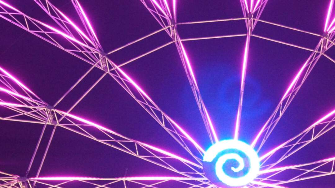 Reuzenrad paars blauw