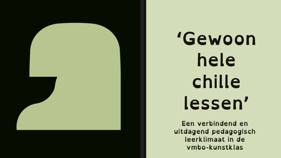 Gewoon hele chille lessen in het vmbo