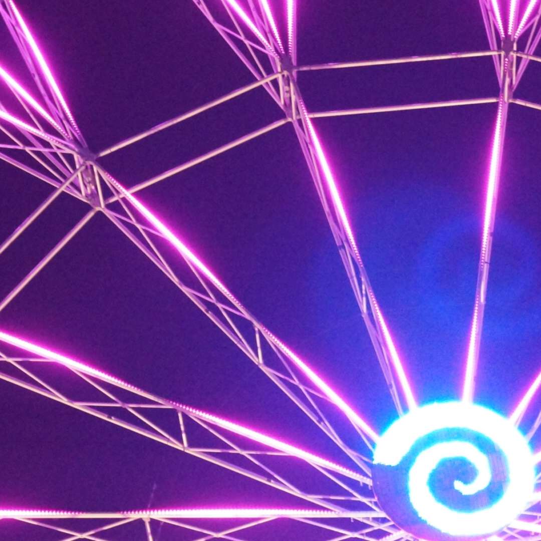 Reuzenrad paars blauw