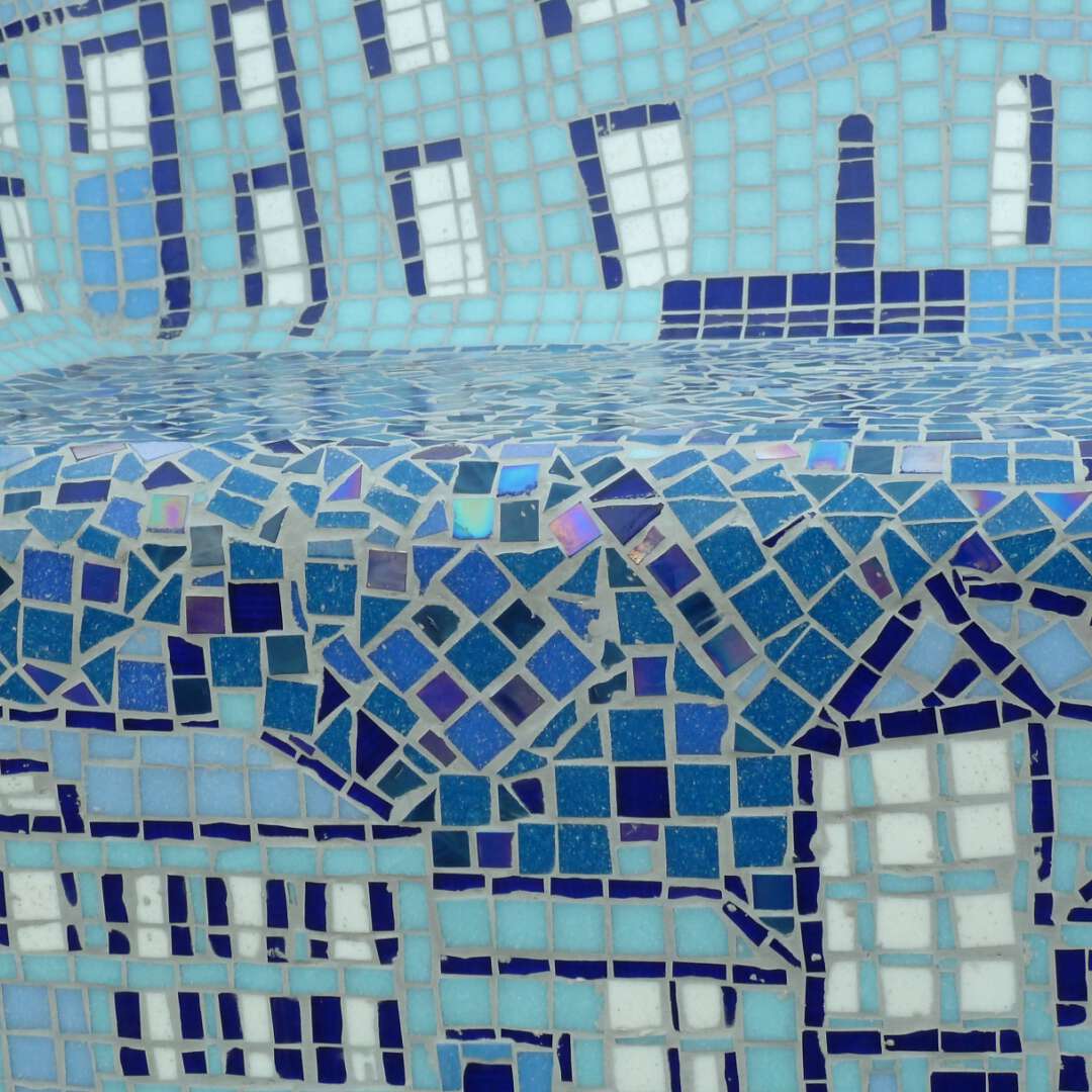 Mozaiek blauw 2